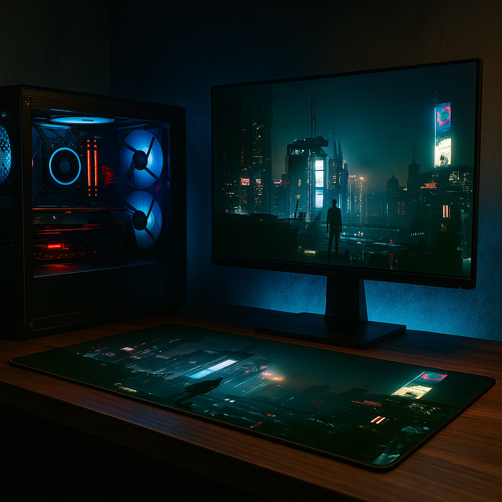 Neon Destiny Mouse Pad