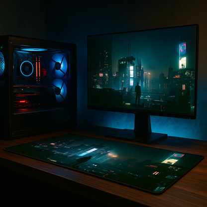 Neon Destiny Mouse Pad